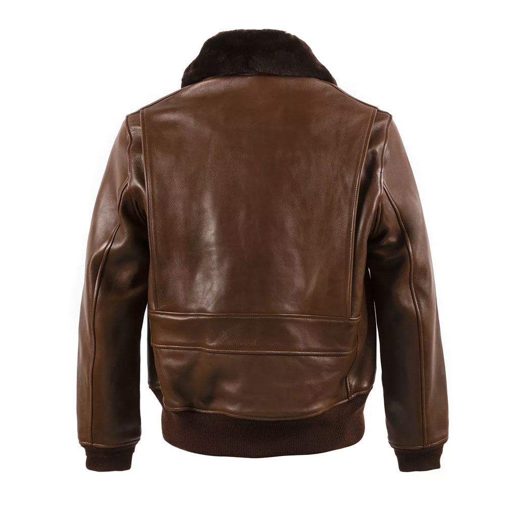 G1 Brown Mens Leather Bomber Jacket - Free Shipping | Kmax Leather